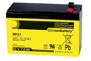 018004 | Batteries 12VCC/7,2AH pour ECS IQ8Control ou ECS 8000 M